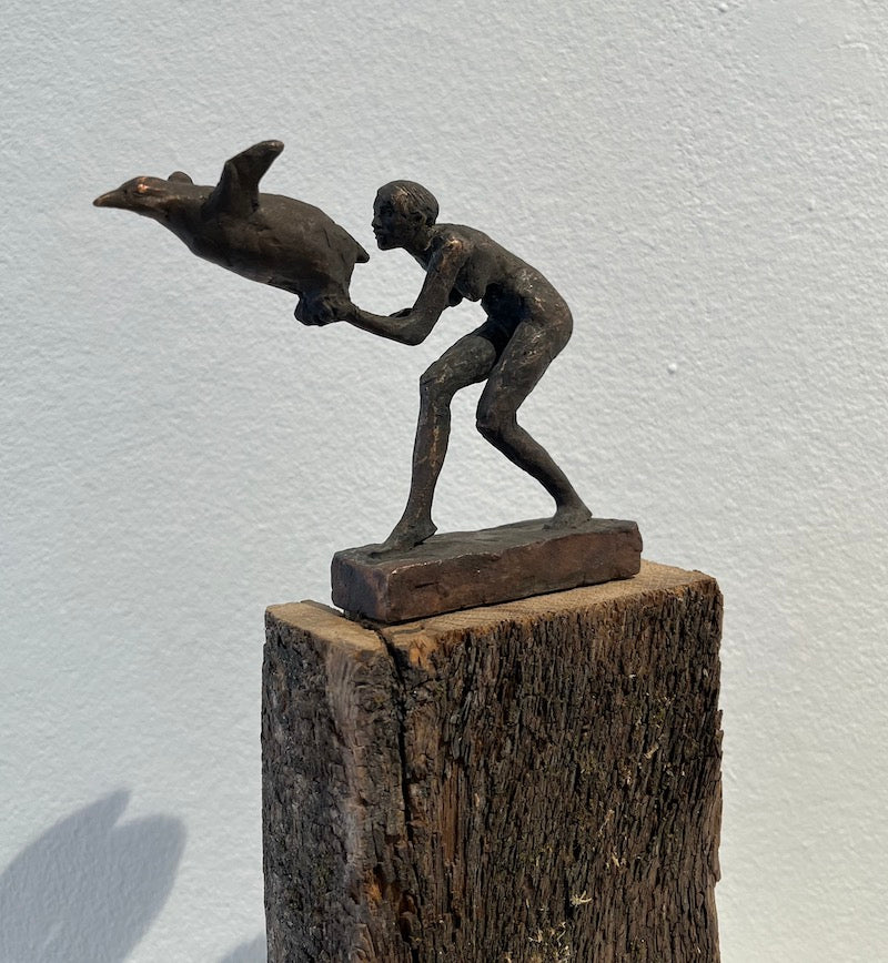 "Frau mit Pinguin" - Christian Rösner