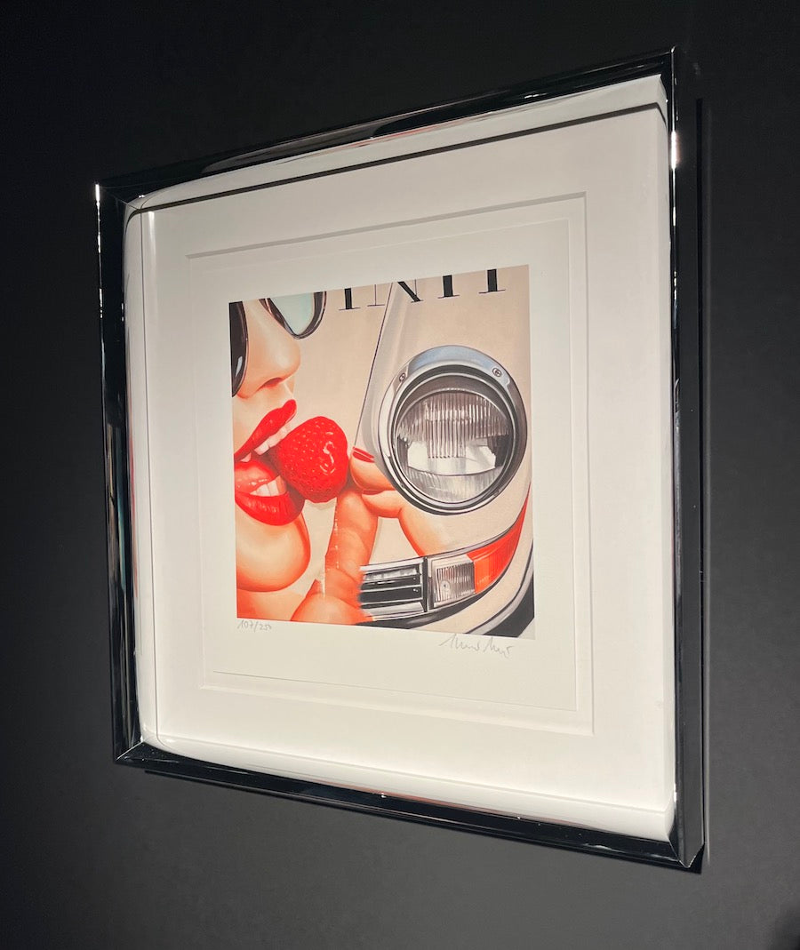 "Buch ULTRA GLOSSY" - Heiner Meyer inkl. Grafik "Sweeter than Strawberry" eingerahmt