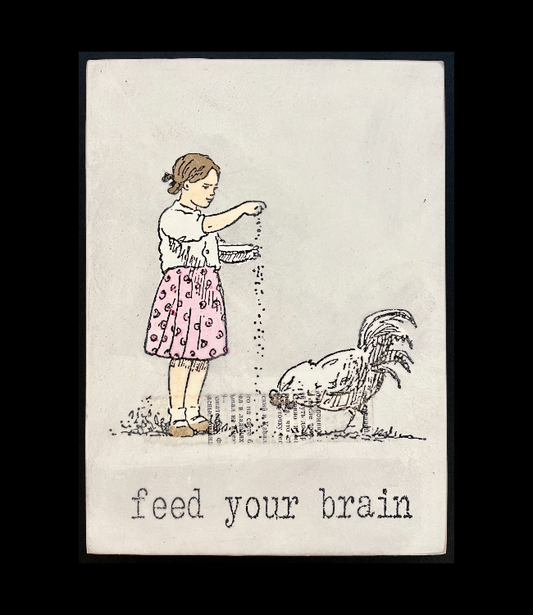 "feed your brain" - Jan M. Petersen