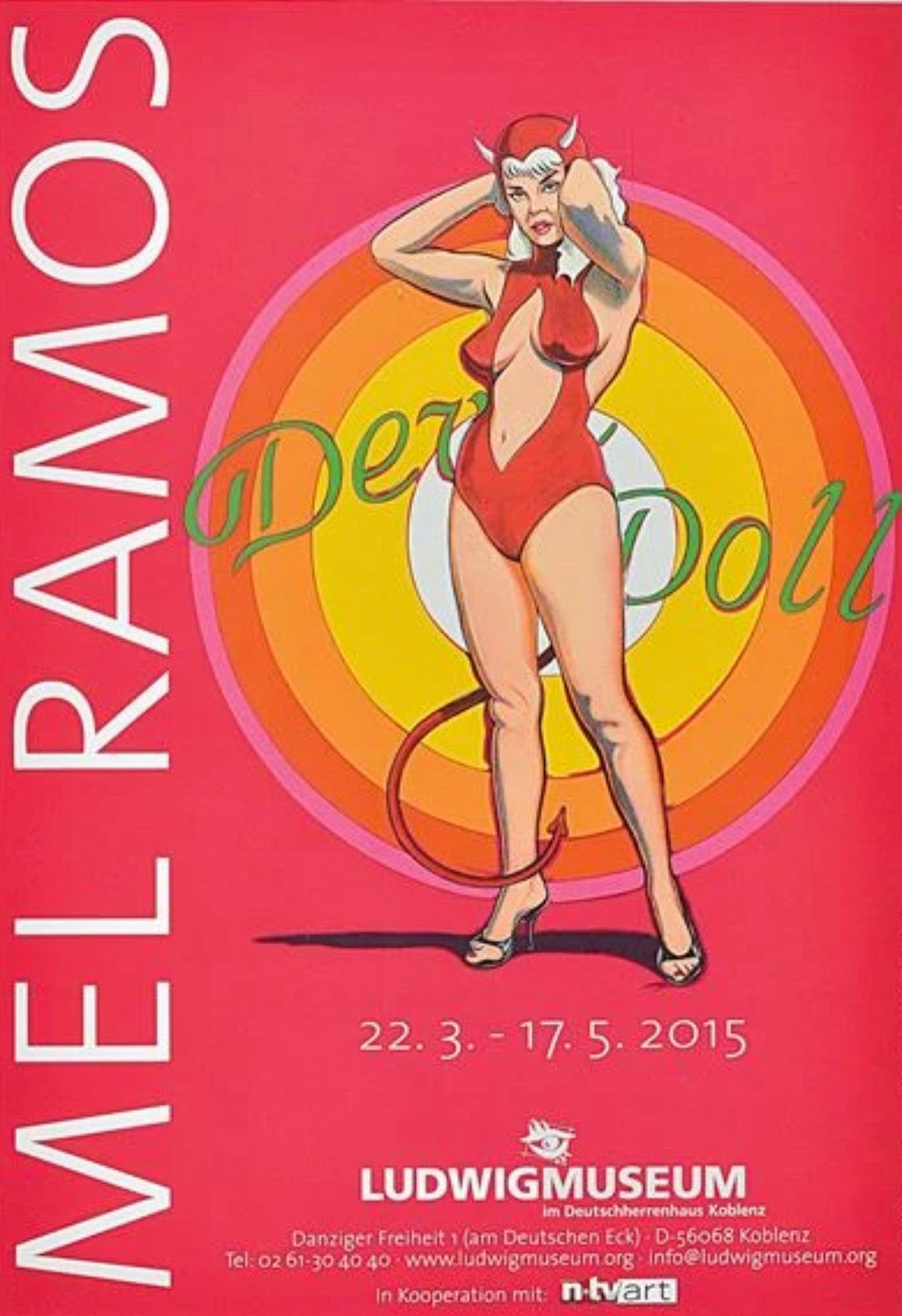 "Devil Doll" Ausstellungsplakat - Mel Ramos