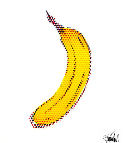 "Lichtenstein-Banane Metamorphose" - Thomas Baumgärtel