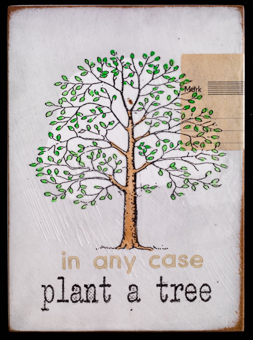 "plant a tree" - Jan M. Petersen