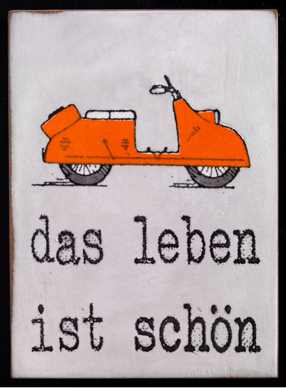 "das leben ist schön -orange" - Jan M. Petersen