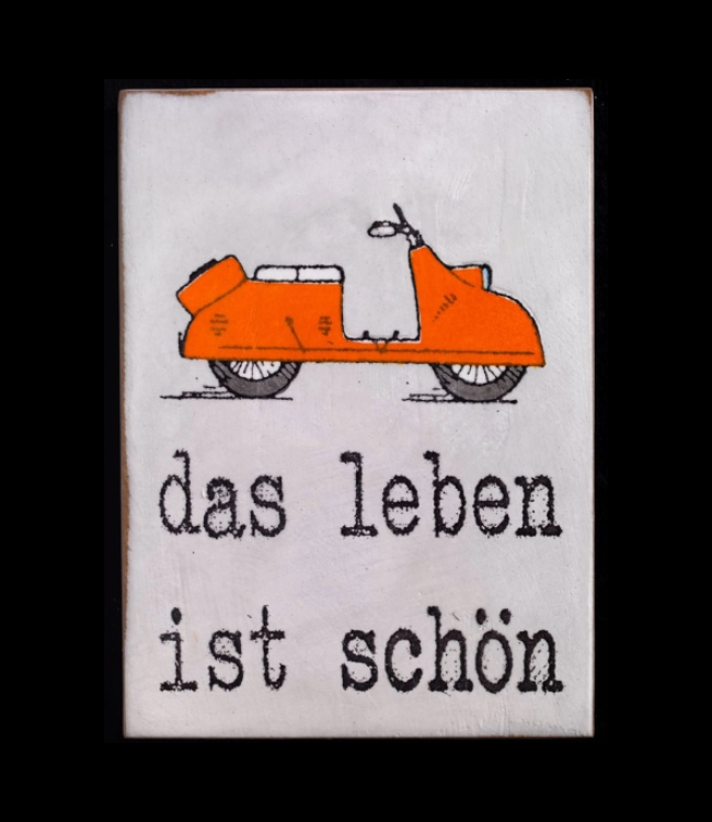 "das leben ist schön -orange" - Jan M. Petersen