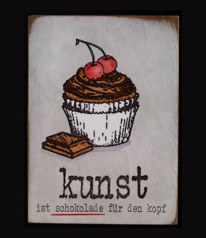 "kunst ist schokolade" - Jan M. Petersen