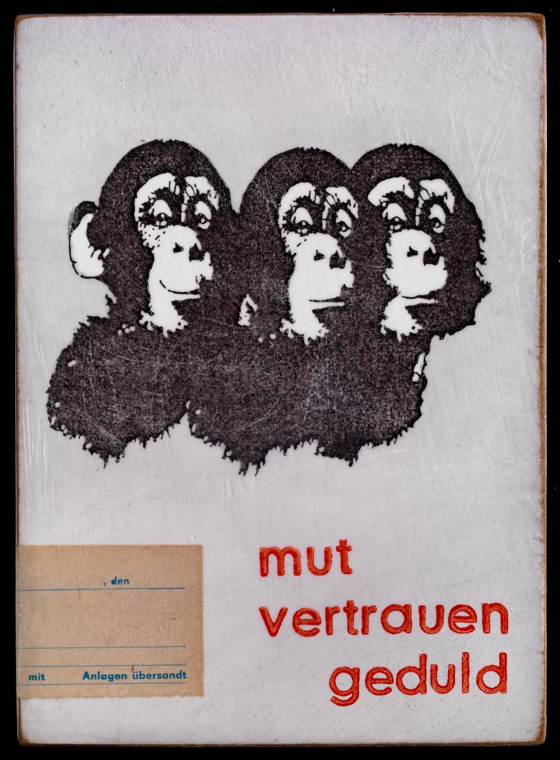 "mut vertrauen geduld" - Jan M. Petersen