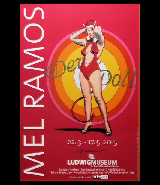 "Devil Doll" Ausstellungsplakat - Mel Ramos