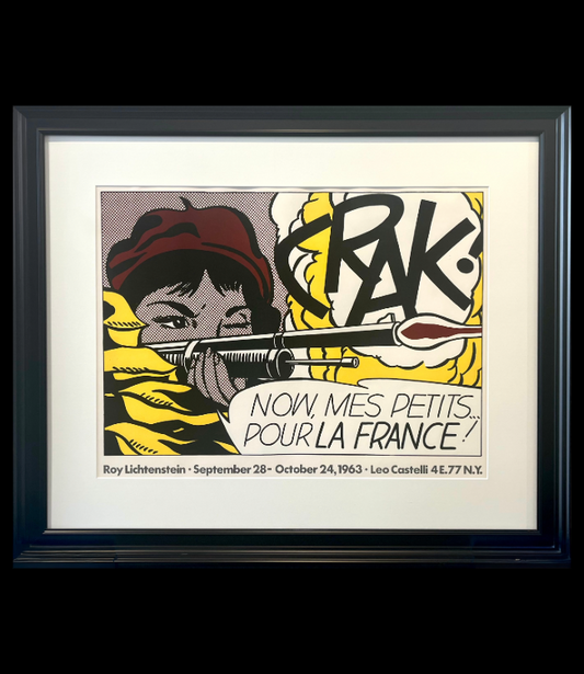"CRAK!" Ausstellungsplakat 1963 - Roy Lichtenstein - Leo Castelli NY