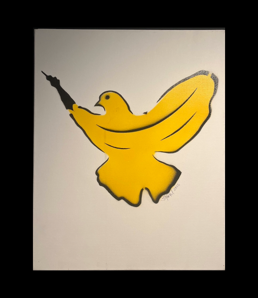 "friedensbanane Metamorphose" - Thomas Baumgärtel